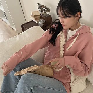 Basic Pigment Vintage Zip-up Hoodie