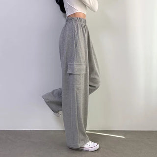 [Hip Fit / Lower Body Coverage / Guaranteed Beauty!] Cargo Wide Elastic Waist Long Pants (6 colors)