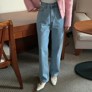 Emily semi-wide denim pants