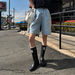 Old Denim Half Pants