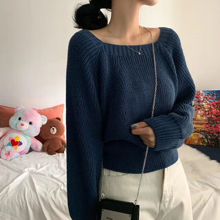 [Cinched Waist/Pretty Colors!] Delicate Mood Square Neck Balloon Knit (8 colors)