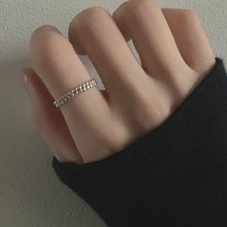 Basic 3mm Chain Layered Ring Up to Size 23