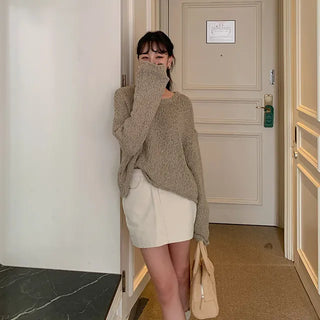 Fluffy loose-fit knit