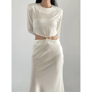 Gloy Crop Silk Blouse