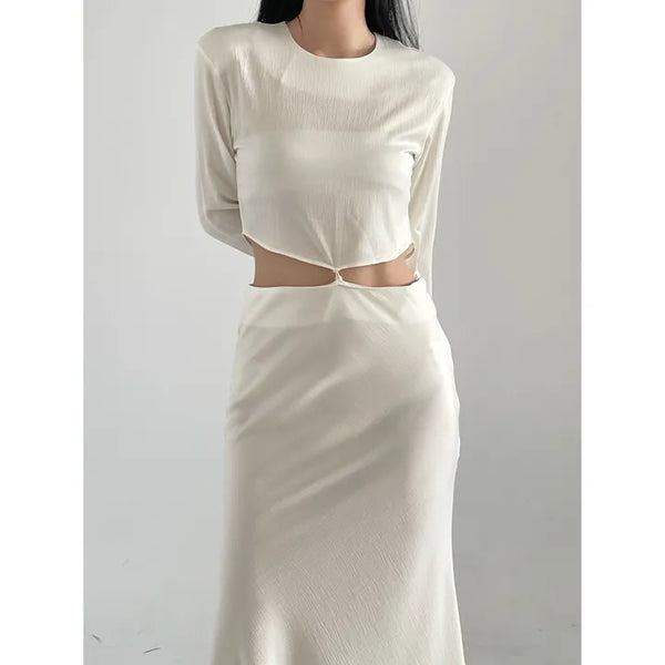 Gloy Crop Silk Blouse