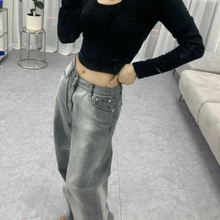 Straight Wash Loose Denim