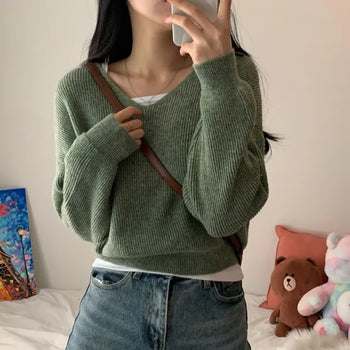 [Spring New Arrival/10% Cashmere Wool] Slit Cashmere Wool V-Neck Knit (10 colors)