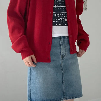 Friends denim skirt