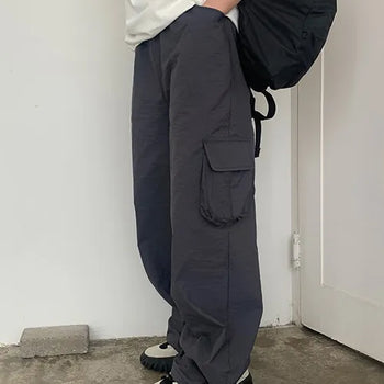 Born String Cargo Pants Cargo Pants/Unisex/Unisex/Airport Pants/Elastic Waist Pants/Plus Size Pants