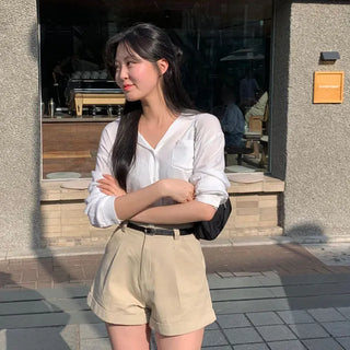 Sainte's Loose Fit Pocket Seersucker Shirt