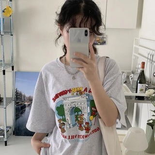 Picnic Bear short-sleeve t-shirt