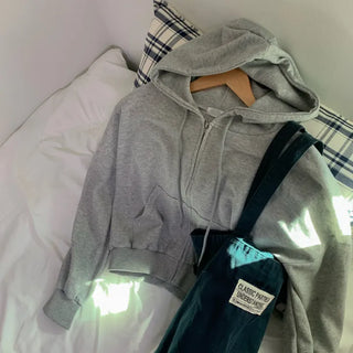 [Anywhere OK] Everyday Crop Daily Zip-Up Hoodie (3 colors)