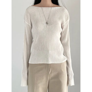 Blanche Pleated Long Sleeve
