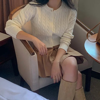 Nunu cable knit cardigan