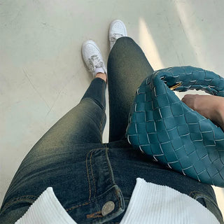 Herringwashed catbrush straight skinny jeans