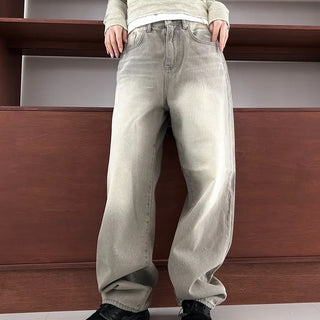 light gray denim pants