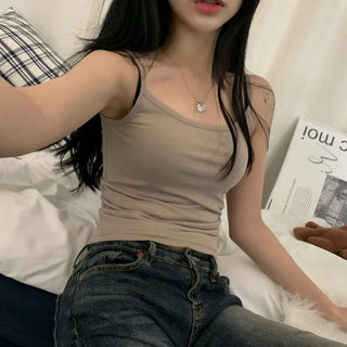 [Beautiful Colors!/Stretchy] Basic Stretch Layered Inner Sleeveless Top (8 Colors)