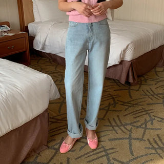 Marbon straight denim pants