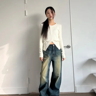 blue-green bohemian denim pants