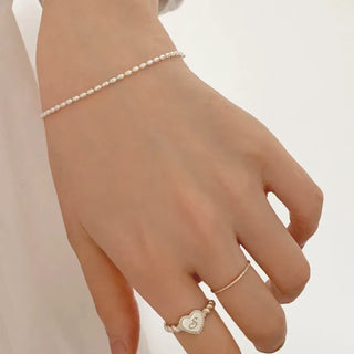 Slim Oval Ball Chain Bracelet 1.5mm