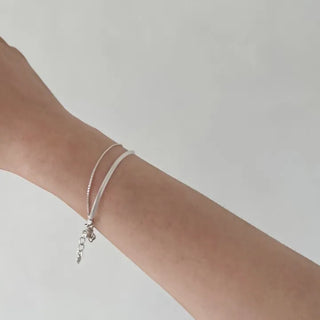 Silver 925 layered bangle