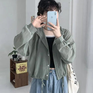 NATO summer hooded blouse
