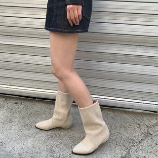 midi linen boots