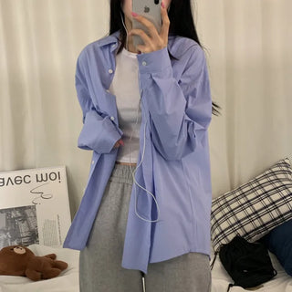 [Special Feature/Boxy Fit/Beautiful Colors!] Pastel Cotton Layered Shirt (5 colors)