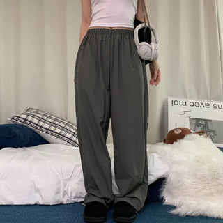 [Two-way ver.] Cool Washer String Nylon Wide Elastic Pants (5 colors)