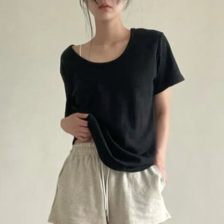 Denz Deep U-Neck Short Sleeve
