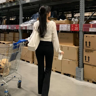 Apparel Stretch Slim Long Bootcut Elastic Waist Training Airport Pants