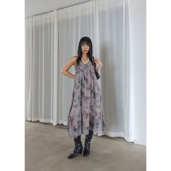 Floral Lace V-Neck Slip Dress