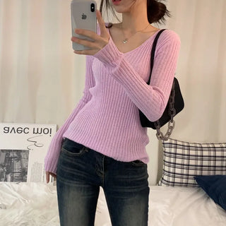 [Slim Fit/Soft] Lavender Soft Ribbed Knit (4 colors)