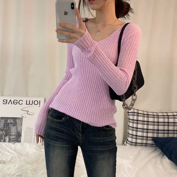 [Slim Fit/Soft] Lavender Soft Ribbed Knit (4 colors)