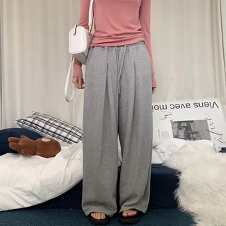 [Trendy Fit/Pretty Colors!] Milk Tea Wide Pintuck Training Long Pants (4 colors)