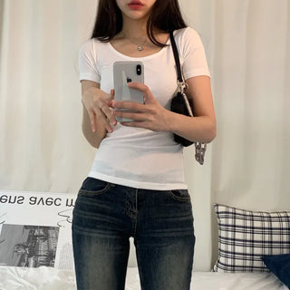 [Fit Guaranteed/Slim Fit] Basic Round Long Short Sleeve T-shirt (5 colors)