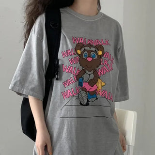 [UNISEX] Marathon Bear Tenta Tumble Pigment Short Sleeve Tee