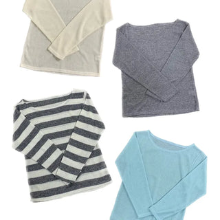 [Loose Fit] Off-Boat Neck Knit (4 colors)