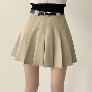 Lovely Mood, High-Waisted Pleated Mini Skirt