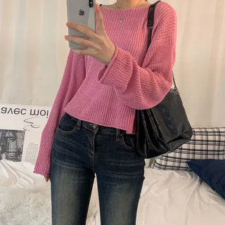 [Summer ver/Delicate~] See-through Layered Crop Knit (6 colors)