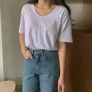 Hetz U-neck short-sleeve T-shirt