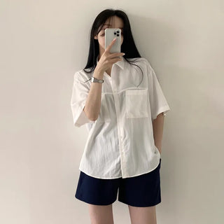 The Oversized Fit I've Been Looking For, Nylon Pocket Boxy Short Sleeve Shirt