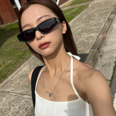 Y2K square sunglasses