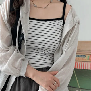 Oje striped sleeveless top