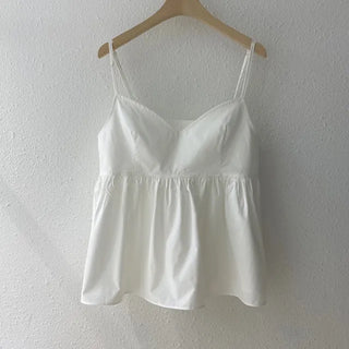 Elf Frill Strap Sleeveless Blouse