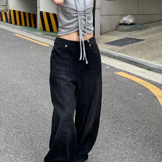 Washed Wide Fudge Pants
