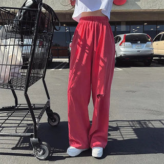 Pigment Cut Elastic Waist Pants