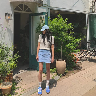 Heinne Puff Short Sleeve Knit
