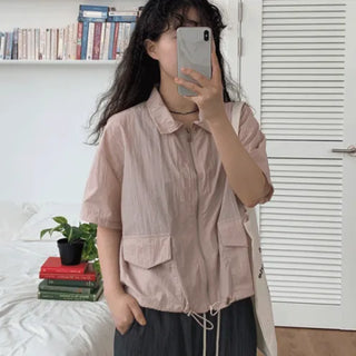 Kiki short-sleeve anorak jacket