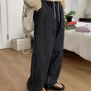 Seda Linen Summer Denim Wide Pants